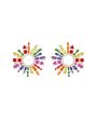 14k Gold Vermeil Margaret Multicolor Crystal Earrings Online now