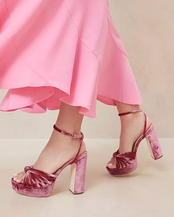 Rivka Platform Sandal in Pink Hot on Sale