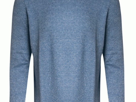 Sky Blue Cashmere Crewneck Sweater Online