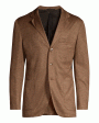 Rust Pure Cashmere Jersey Sportcoat Fashion