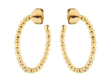 18k Yellow Gold Zelie Maxi Hoop Earrings For Cheap