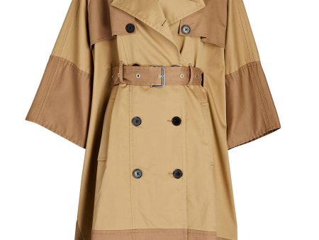 Tan Douglas Trench Cape For Discount