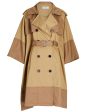 Tan Douglas Trench Cape For Discount