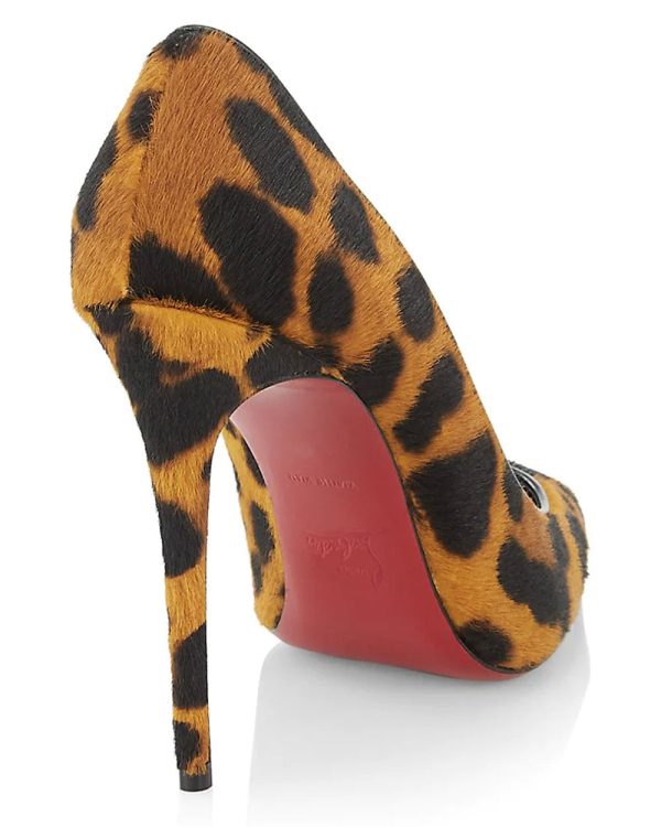 Kate 100 Leopard Pump in Spicy Black Online Sale