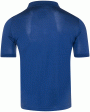 Royal Blue Silk Short Sleeve Polo Hot on Sale