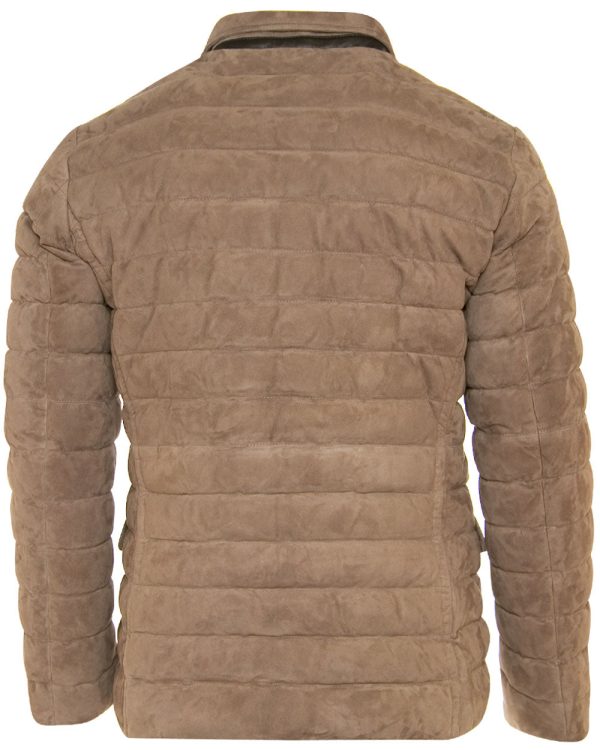 Tortora Suede Puffer Jacket on Sale