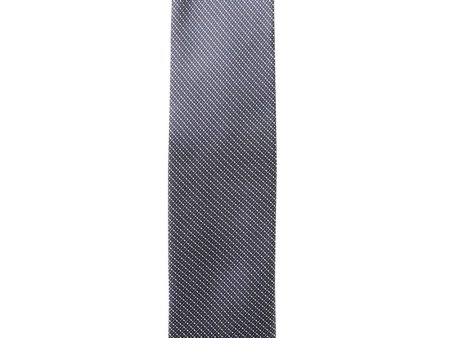 Light Grey and Navy Micropatterned Tie Supply