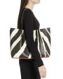 Large Cabarock Zebra Stripe Tote in Dark Brown Online Sale