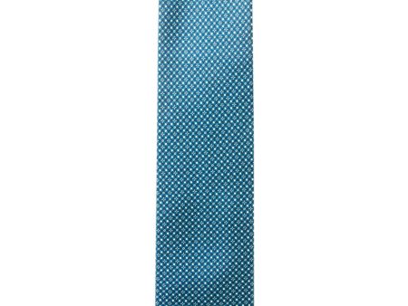 Navy and Turquoise Micropatterned Tie Cheap