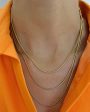 Gold Vermeil Julia Three Chain Necklace Sale