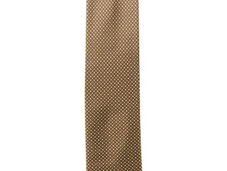 Brown and Navy Micropatterned Tie Online Hot Sale