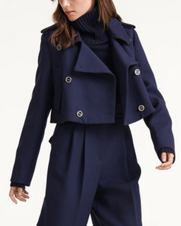 True Navy Striking Coolness Jacket For Cheap