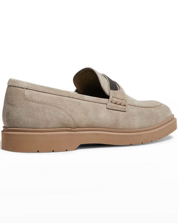 Roccia Monili Band Suede Loafer Online