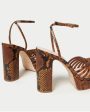 Rivka Leather Knot Platform Sandal in Brown Cheap