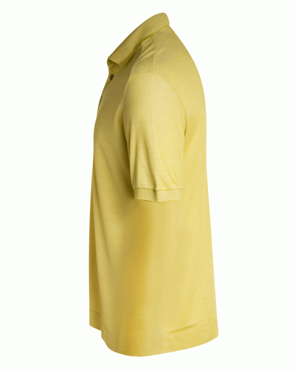 Yellow Short Sleeve Polo For Cheap