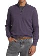 Purple Quarter Zip Sweater Cheap