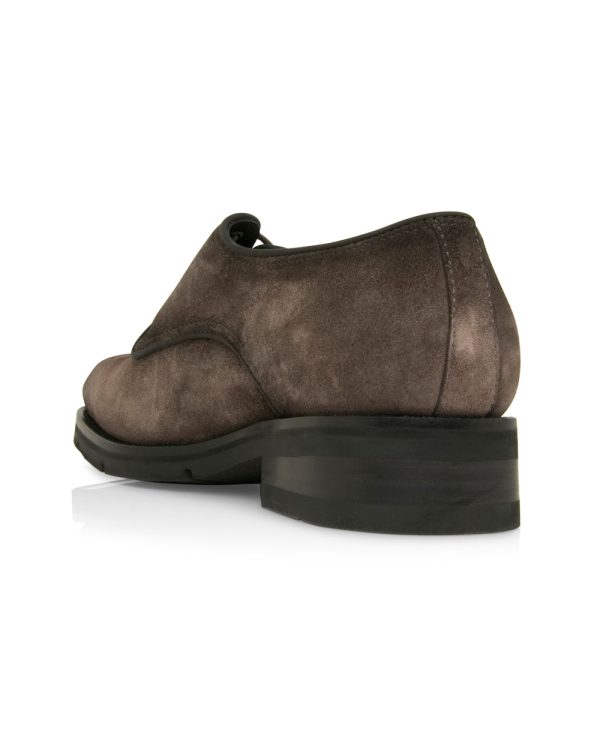 Suede Derby in Charcoal Hot on Sale