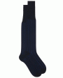 Vertical Striped Over the Calf Socks in Navy Supply