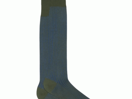 Vanisee Over the Calf Socks in Dark Green Online Hot Sale