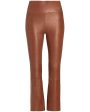 Cinnamon Leather Ankle Flare Legging Online now