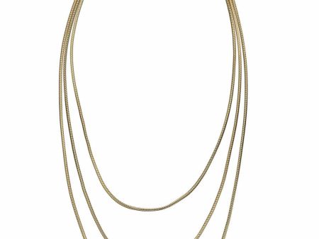 Gold Vermeil Julia Three Chain Necklace Sale