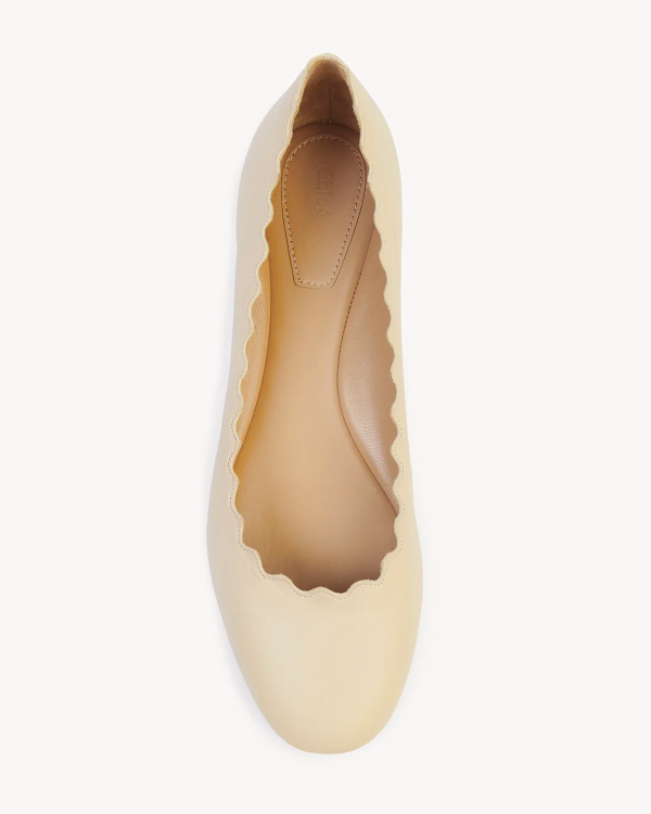 Lauren Ballet Flat in Pearl Grey Cheap