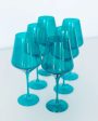 Stemware Set in Teal Hot on Sale