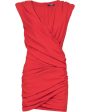 Rouge Jersey Draped Mini Dress Discount