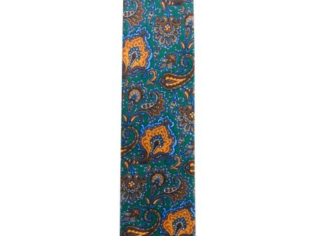 Green and Yellow Paisley Tie Sale