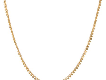 22k Yellow Gold Multitude of Miniature Sequins Necklace Discount