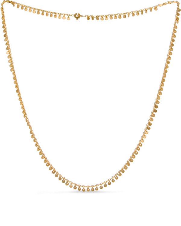 22k Yellow Gold Multitude of Miniature Sequins Necklace Discount