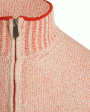 Marled Coral Vaniset Quarter Zip Sweater Discount