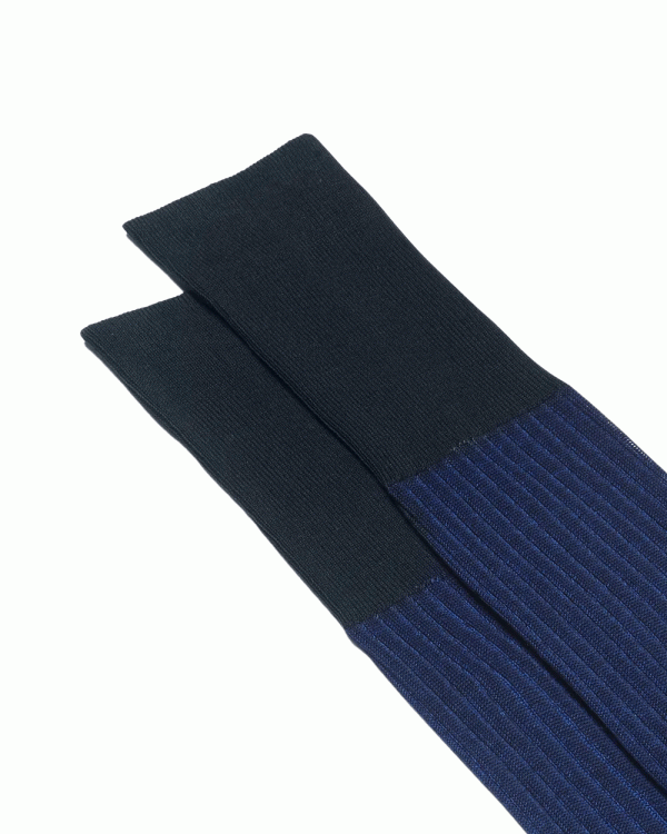 Vanisee Over the Calf Socks in Navy and Blue Fashion