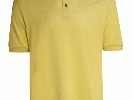 Yellow Short Sleeve Polo For Cheap