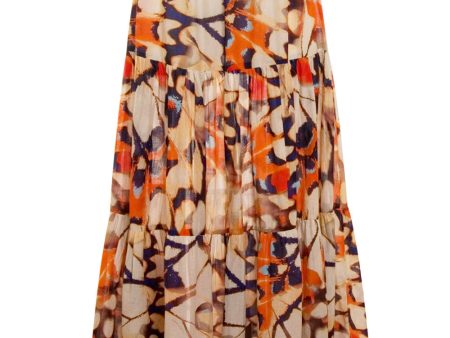 Social Butterfly Melanie Midi Skirt Supply