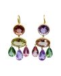 22k Yellow Gold Multicolored Pastel Gabrielle D’estrees Earrings Cheap