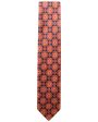 Navy and Orange Medallion Tie Online Hot Sale