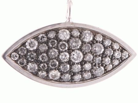 18k White Gold Diamond Pendant for Wire Online Sale