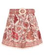 Sepia Floral Vitali Tuck Short on Sale