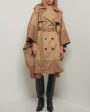 Tan Douglas Trench Cape For Discount