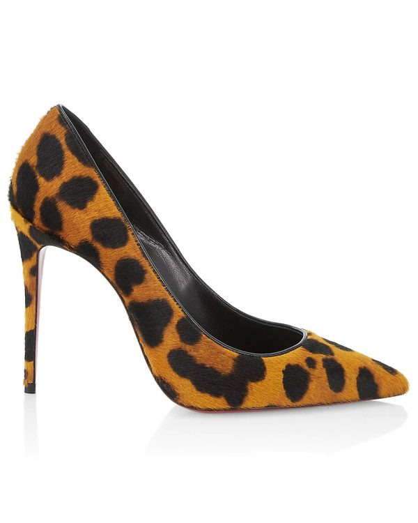 Kate 100 Leopard Pump in Spicy Black Online Sale