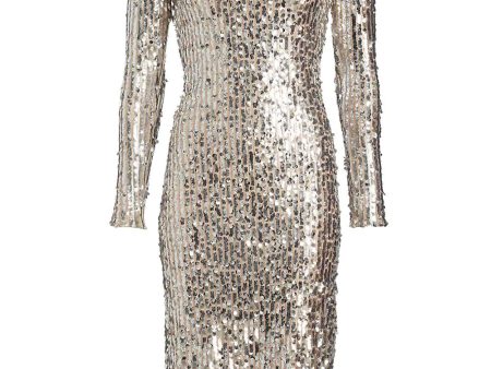 Silver Oyster Studio 54 Kate Sequin Dress Hot on Sale