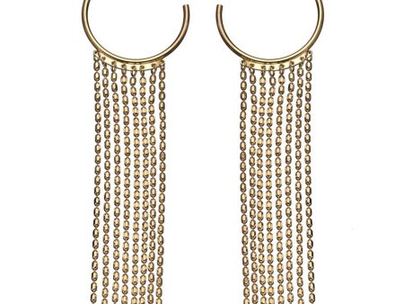 14k Yellow Gold Plated Silver Elvie Earrings Online now