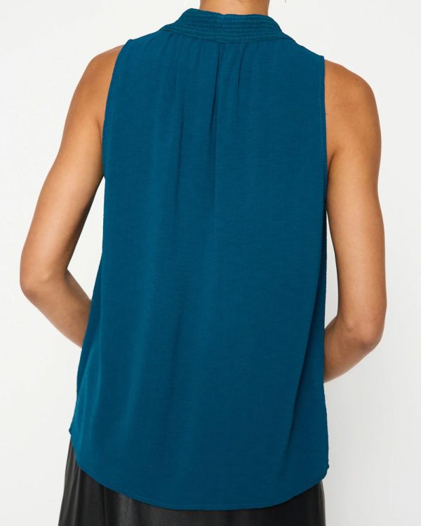 Teal Sleeveless Doha Top Sale