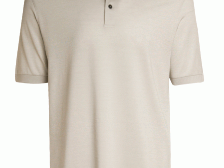 Beige Short Sleeve Polo For Cheap