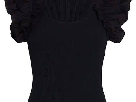 Noir Koa Ruffle Top Supply