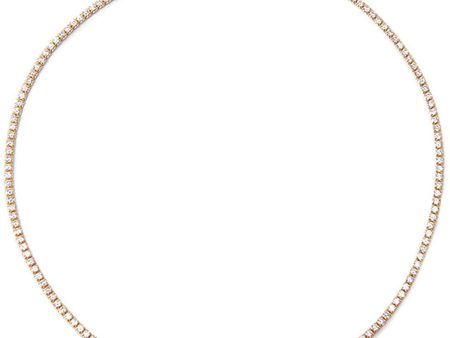 14k Gold Vermeil Tish Tennis Necklace For Discount