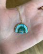 18k Yellow Gold Small Turquoise Marianne Necklace on Sale