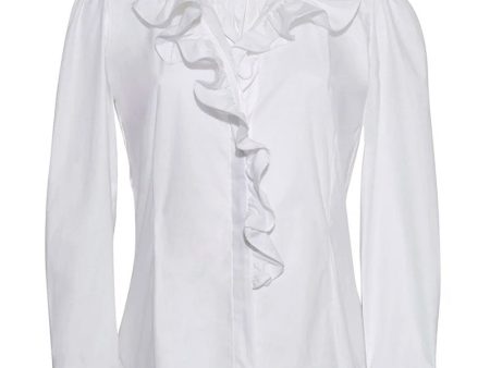 White Anne Blouse For Discount