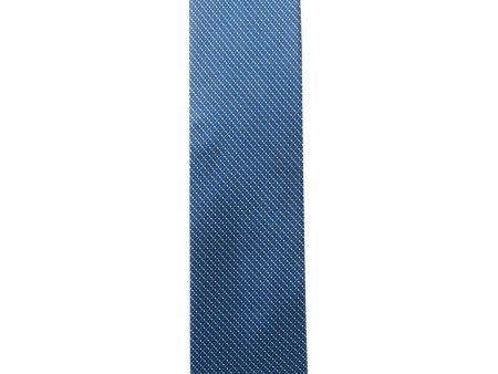 Navy and Royal Microchecked Tie Hot on Sale